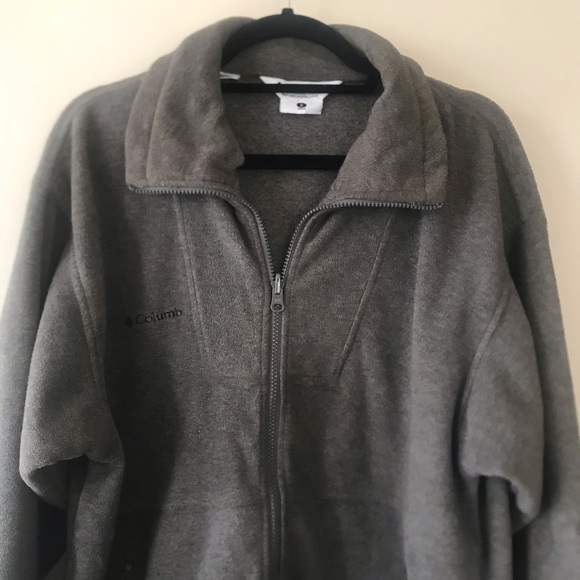Columbia Fleece Men's Sz Small Gray Zip Up Jacket - Picture 3 of 6